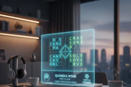 Quordle #1540 Hints and Answers for April 13, 2026 — AI-generated illustration