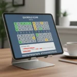 Quordle game #1548 hints and answers for April 21 — AI-generated illustration