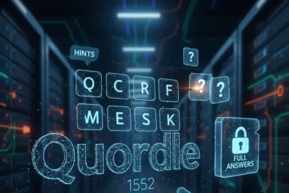 Quordle #1552 hints and answers for Saturday, April 25 — AI-generated illustration