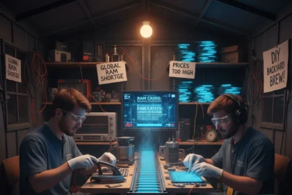 RAM crisis spirals as DIY production becomes the last resort — AI-generated illustration