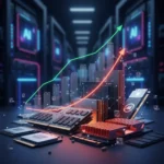 RAM and SSD prices surge through 2026 as AI demand persists — AI-generated illustration