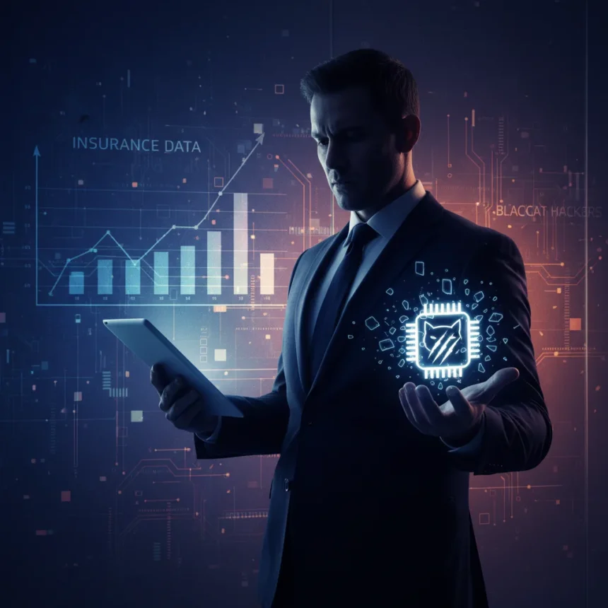 Ransomware negotiator betrays victims by selling insurance data to BlackCat — AI-generated illustration