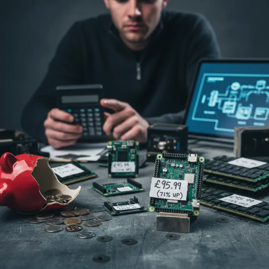 RAM pricing crisis pushes Raspberry Pi past affordable computing — AI-generated illustration