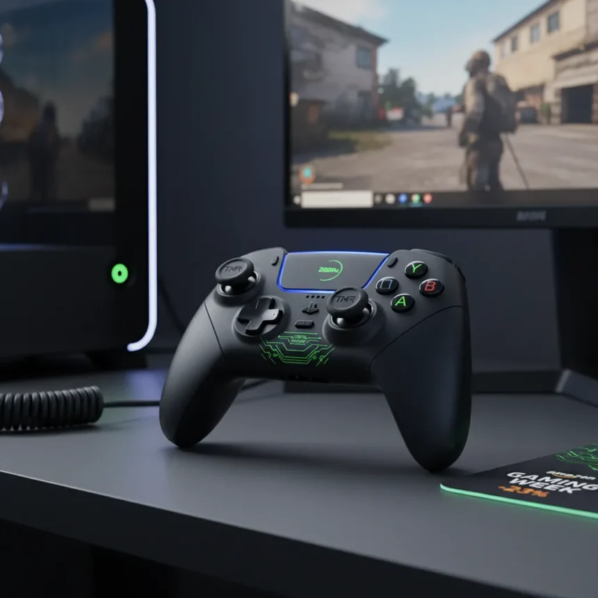 Razer Raiju V3 Pro PS5 Controller Dominates PC Gaming — AI-generated illustration