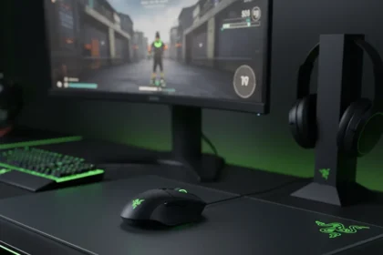 Razer's 1.9mm glass gaming mouse mat redefines precision — AI-generated illustration
