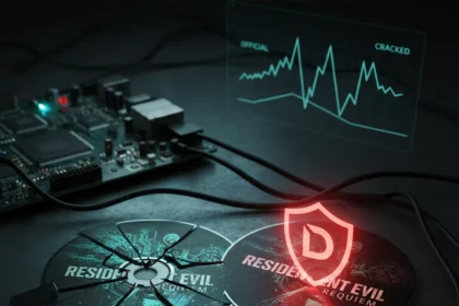 Resident Evil Requiem cracked versions aren't faster—but DRM still hurts — AI-generated illustration