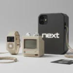 Retro Apple accessories turn modern gadgets into 1980s throwbacks — AI-generated illustration