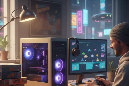 Retro gaming PC boom reshapes gaming in 2026 — AI-generated illustration