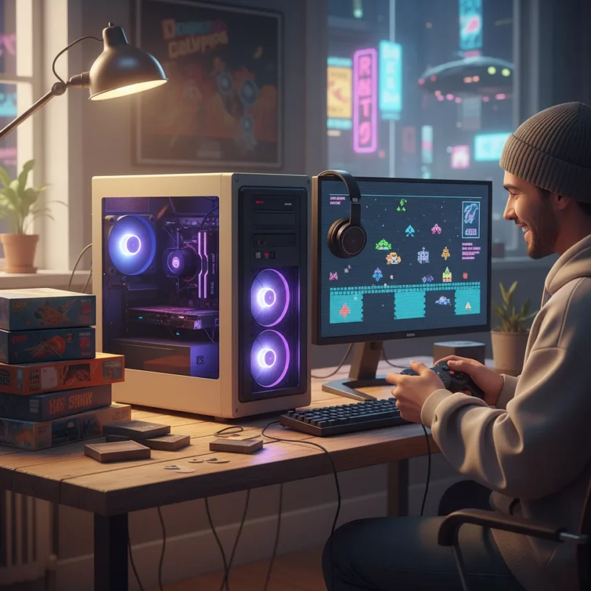 Retro gaming PC boom reshapes gaming in 2026 — AI-generated illustration