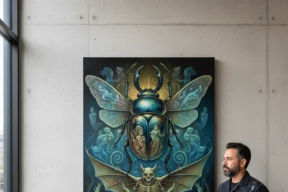 Ricardo Robles Blends Bugs and Folklore Into Oil Paintings — AI-generated illustration