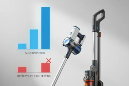 Roborock H60 Hub Ultra challenges Shark with power, stumbles on battery — AI-generated illustration