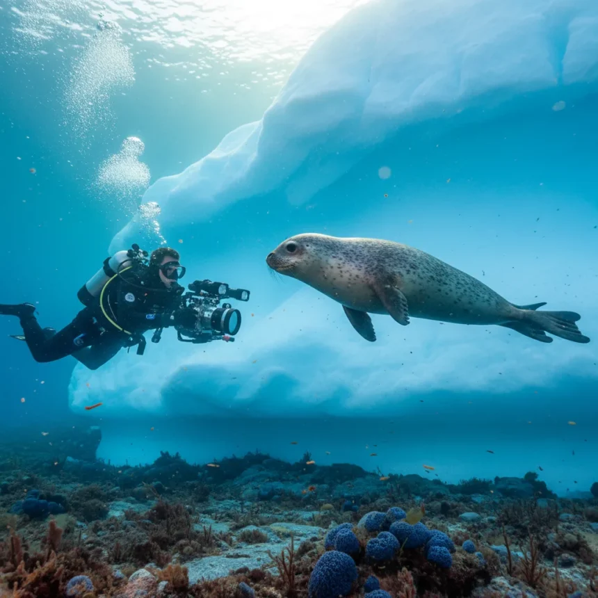 Underwater photographer captures first Ross seal photos in Antarctica