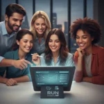 RUN Powered by ADP Streamlines Payroll for Small Business Owners — AI-generated illustration