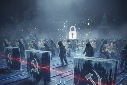 Russia's bandwidth choke targets VPN users in digital crackdown — AI-generated illustration