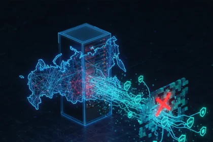 Russia's internet crackdown forces millions toward VPN alternatives — AI-generated illustration