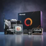 Ryzen 9800X3D + X870E bundle hits $1,624.98 at Newegg — AI-generated illustration