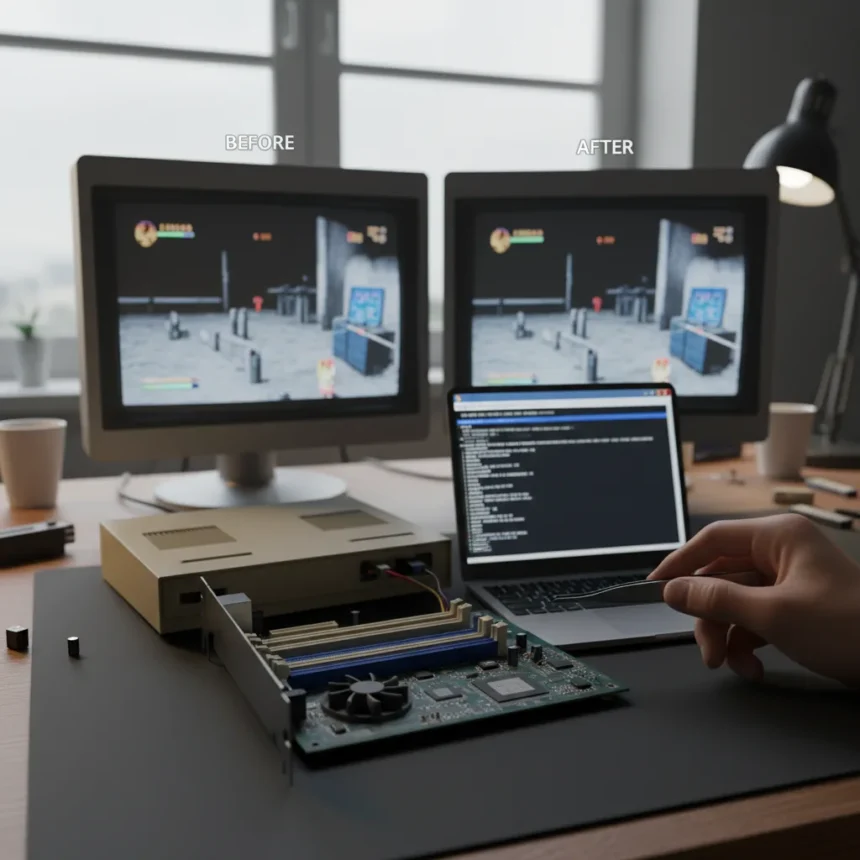 30-Year S3 Graphics Card Bug Fixed With VBIOS Hack — AI-generated illustration