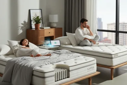 Saatva Memory Foam Hybrid Beats Classic on Comfort — AI-generated illustration