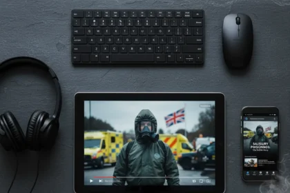 Salisbury Poisonings: The Untold Story streams the definitive Novichok account — AI-generated illustration