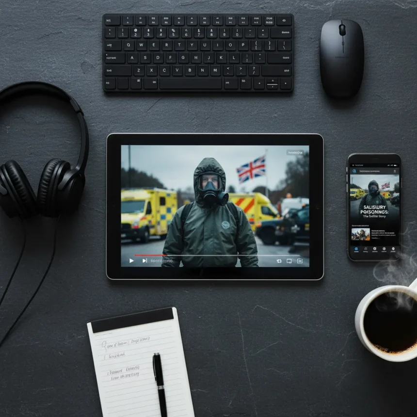 Salisbury Poisonings: The Untold Story streams the definitive Novichok account — AI-generated illustration