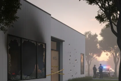 Sam Altman's Home Attacked Twice as AI Backlash Intensifies — AI-generated illustration