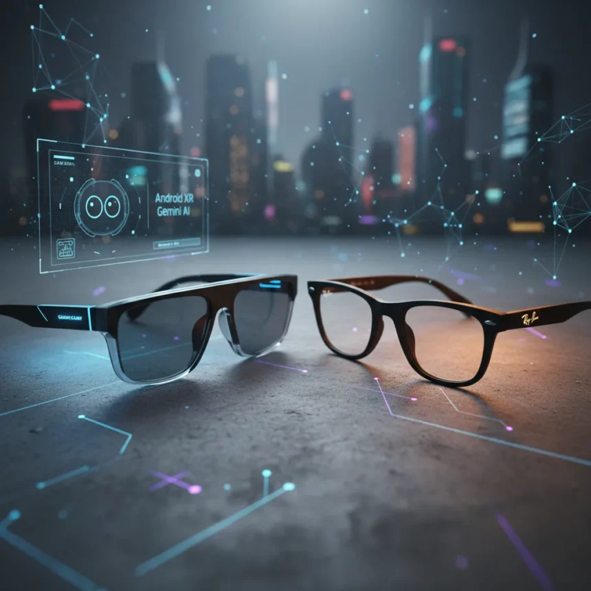 Samsung Galaxy Glasses leak targets Ray-Ban Meta's smart glasses crown — AI-generated illustration