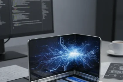 Samsung Galaxy Z TriFold 2 patents reveal shorter, wider tri-fold design — AI-generated illustration