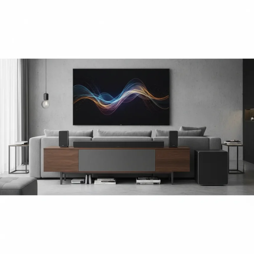 Samsung HW-Q990H: Flagship Atmos Soundbar Fills a Gap — AI-generated illustration
