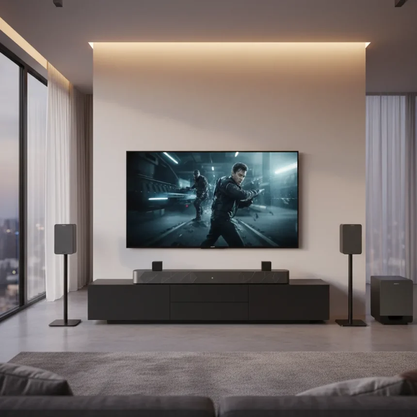 Samsung HW-Q990H Soundbar Delivers Cinema-Grade Immersion at Home — AI-generated illustration
