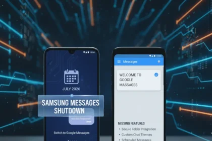 Samsung Messages shutdown forces Android users toward Google Messages — AI-generated illustration
