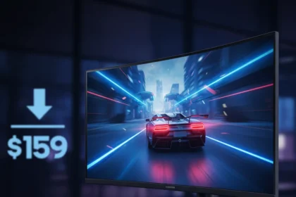 Samsung Odyssey G53F 1440p gaming monitor hits $159 all-time low — AI-generated illustration