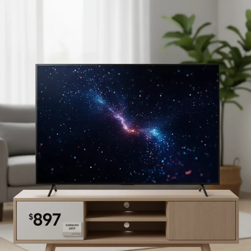 Samsung S85F 55-inch OLED crashes to $897—budget OLED finally affordable — AI-generated illustration