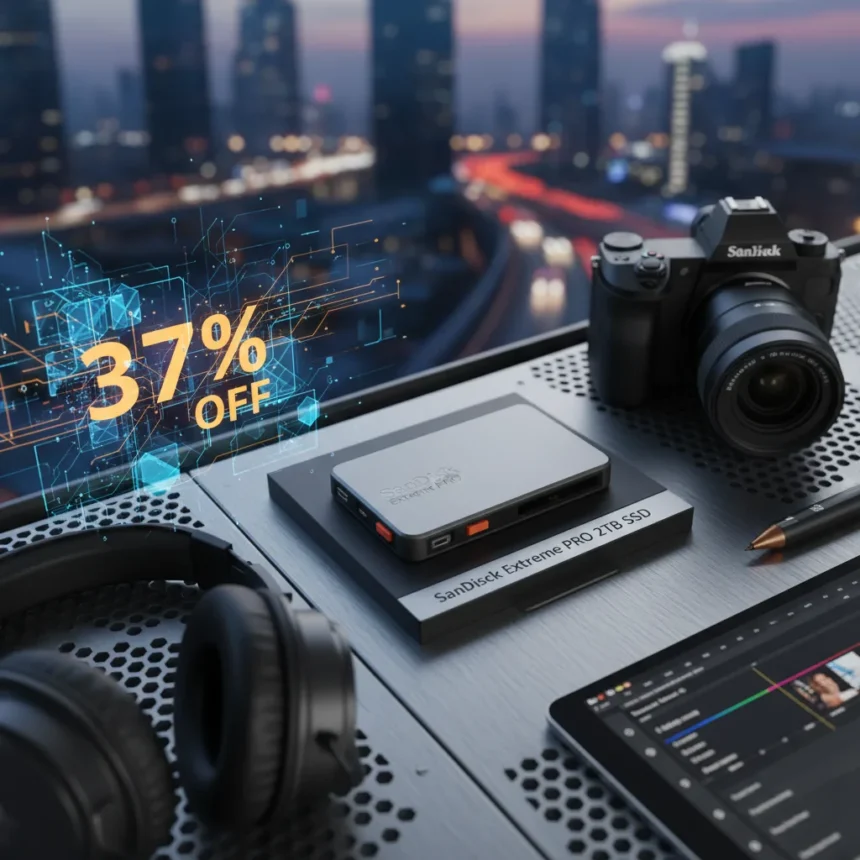 SanDisk Extreme PRO 2TB SSD: 37% off storage that actually performs — AI-generated illustration