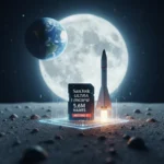 SanDisk Ultra microSD: The Card That Carried 5.6M Names to the Moon — AI-generated illustration