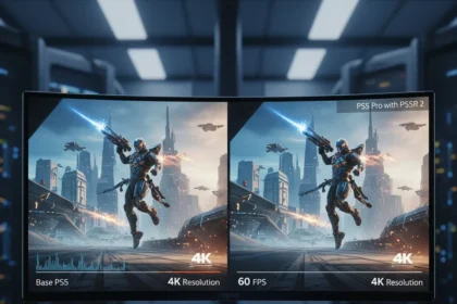 Saros PS5 Pro performance truly excels with PSSR 2 upscaling — AI-generated illustration