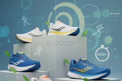 Saucony running shoes up to 50% off: 11 deals for spring PRs — AI-generated illustration