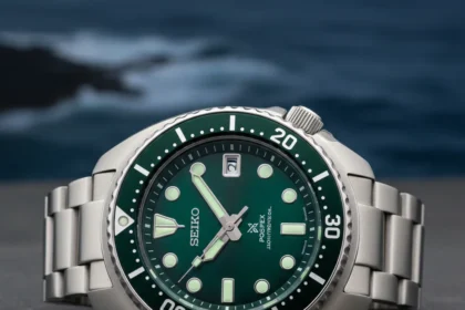 Seiko's green dive watch revives 1968 heritage in bold color — AI-generated illustration