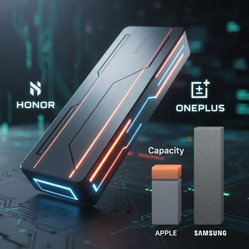 Silicon-carbon battery tech shows why Apple and Samsung lag — AI-generated illustration