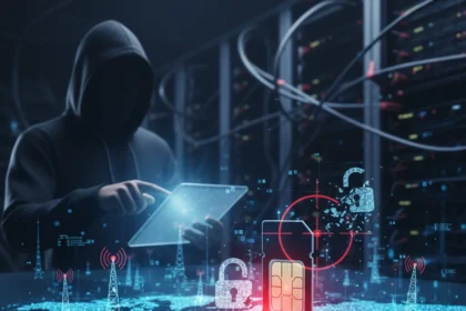 SIM card tracking flaw lets spies locate you, VPN won't help — AI-generated illustration