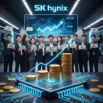 SK hynix semiconductor bonuses hit record $477,000 this year — AI-generated illustration