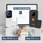 Sky Smart Home doorbell bundle vs Ring: real savings breakdown — AI-generated illustration