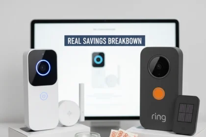 Sky Smart Home doorbell bundle vs Ring: real savings breakdown — AI-generated illustration