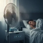 Sleeping with a fan on: Health risks respiratory experts warn about — AI-generated illustration