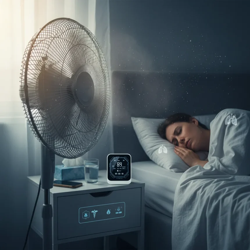 Sleeping with a fan on: Health risks respiratory experts warn about