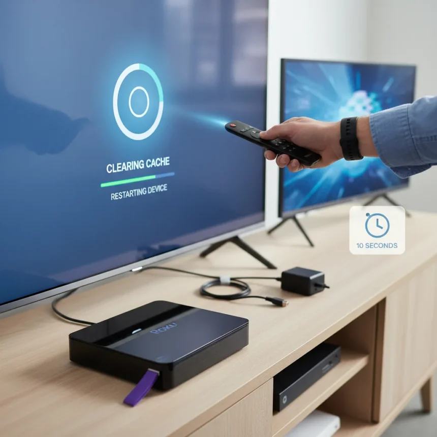 Slow Roku? Try This 10-Second Fix Before Replacing It — AI-generated illustration
