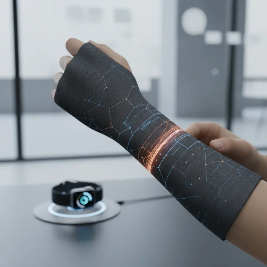Smart textiles powered by body heat could replace your Apple Watch — AI-generated illustration