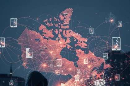 Mobile SMS blasters targeted Canadian streets with 13M disruptions — AI-generated illustration