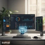Sniffnet network monitoring app challenges GlassWire and Wireshark — AI-generated illustration