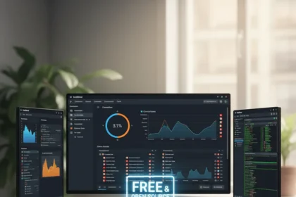 Sniffnet network monitoring app challenges GlassWire and Wireshark — AI-generated illustration