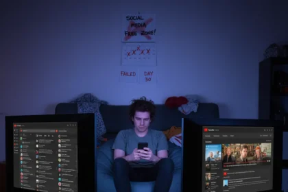 Social media detox failure reveals why quitting cold turkey rarely works — AI-generated illustration